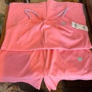NWT OSHKOSH BGOSH CORAL/PEACH  SHORT AND SHIRT SET